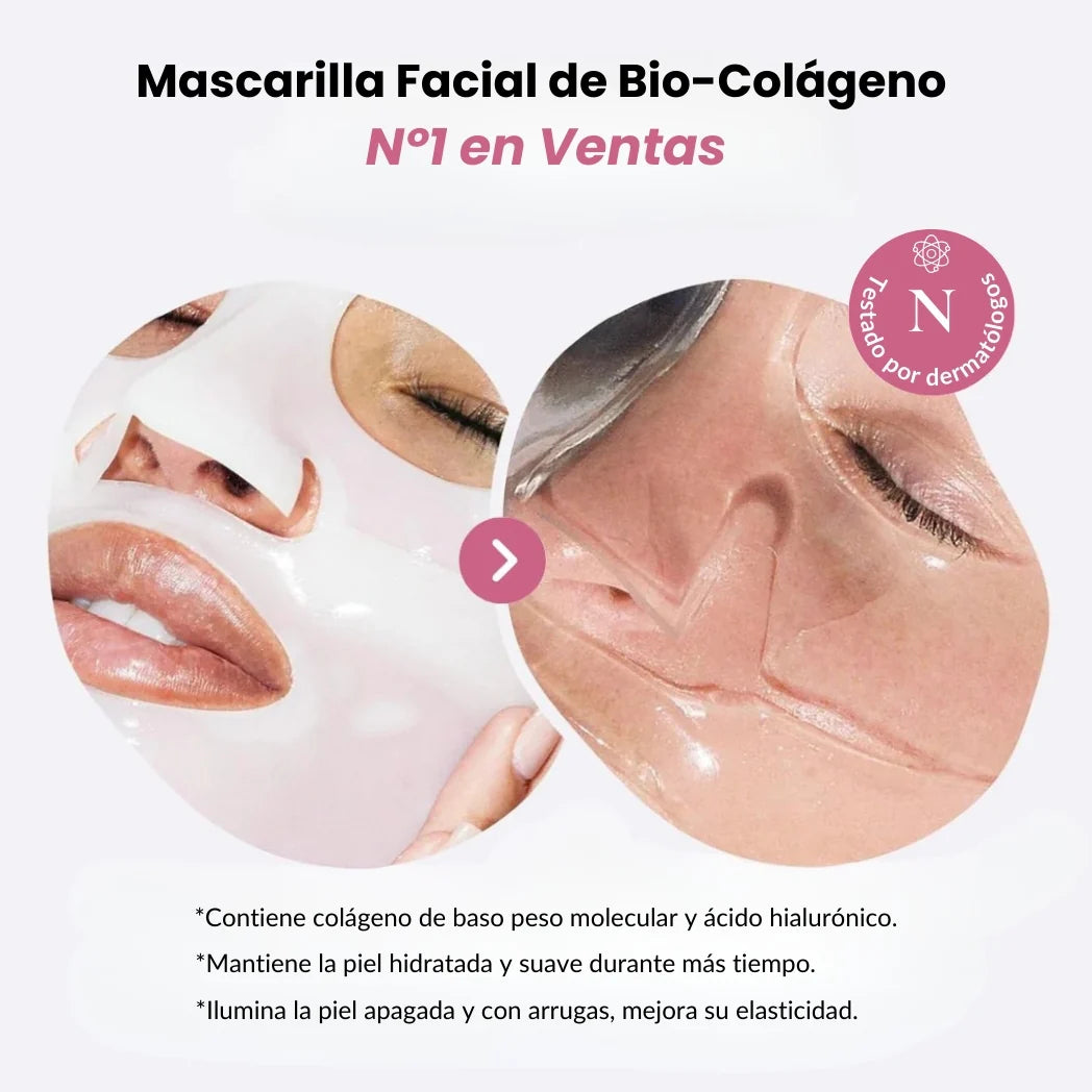 Efecto Koreano Piel de Cristal - Mascarillas de Bio-Colágeno