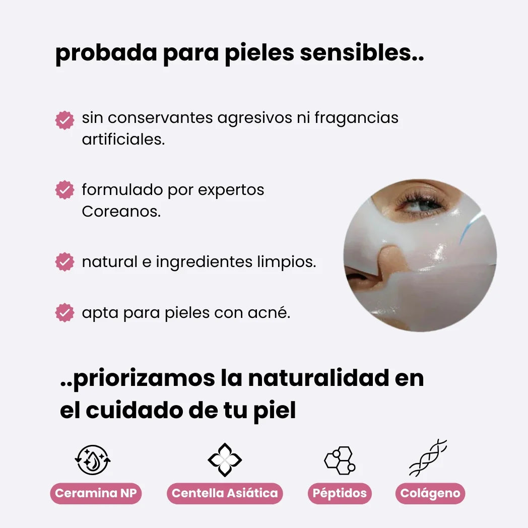 Efecto Koreano Piel de Cristal - Mascarillas de Bio-Colágeno