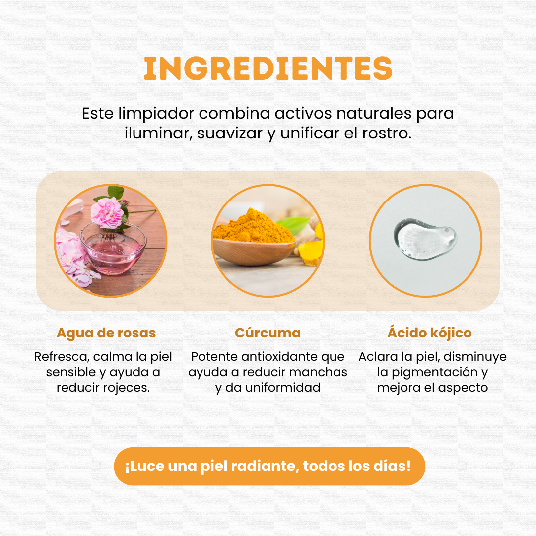LIMPIADOR FACIAL DE CURCURMA