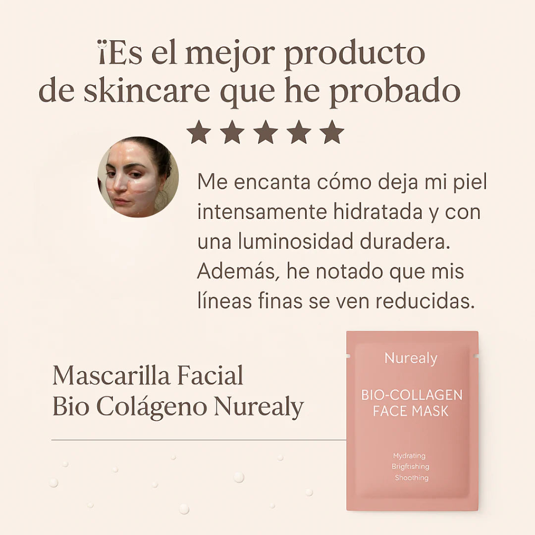 Efecto Koreano Piel de Cristal - Mascarillas de Bio-Colágeno
