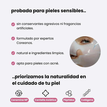 Efecto Koreano Piel de Cristal - Mascarillas de Bio-Colágeno